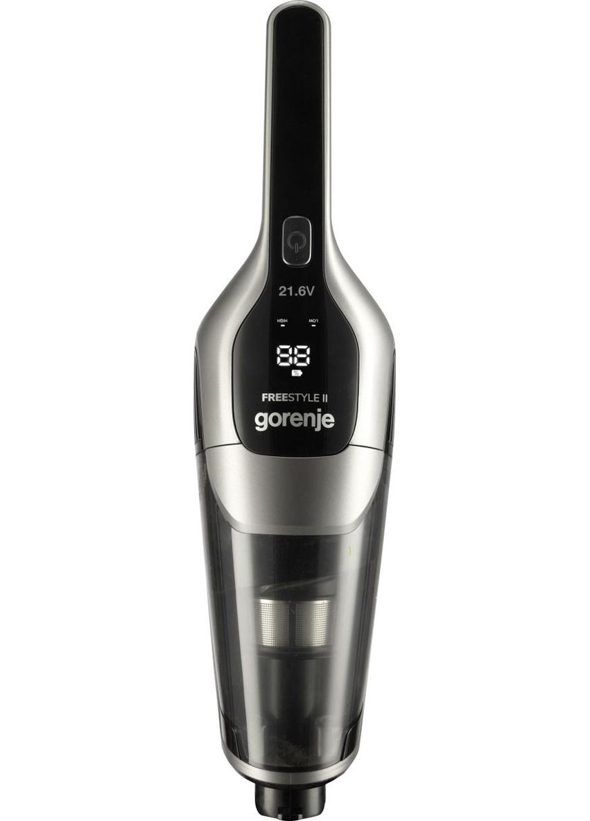 Пилосос безпровідний, 132Вт, конт пил -0,6л, автон. робота до 55хв, вага-2,9кг, НЕРА, 2насадки, сірий Gorenje (360401949)