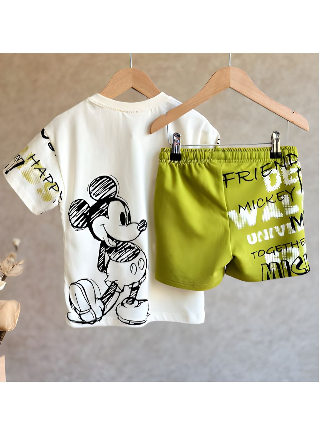 Комплект (футболка, шорти) Mickey Mouse (Міккі Маус) TRW1065621242 Disney футболка+шорти (293173636)