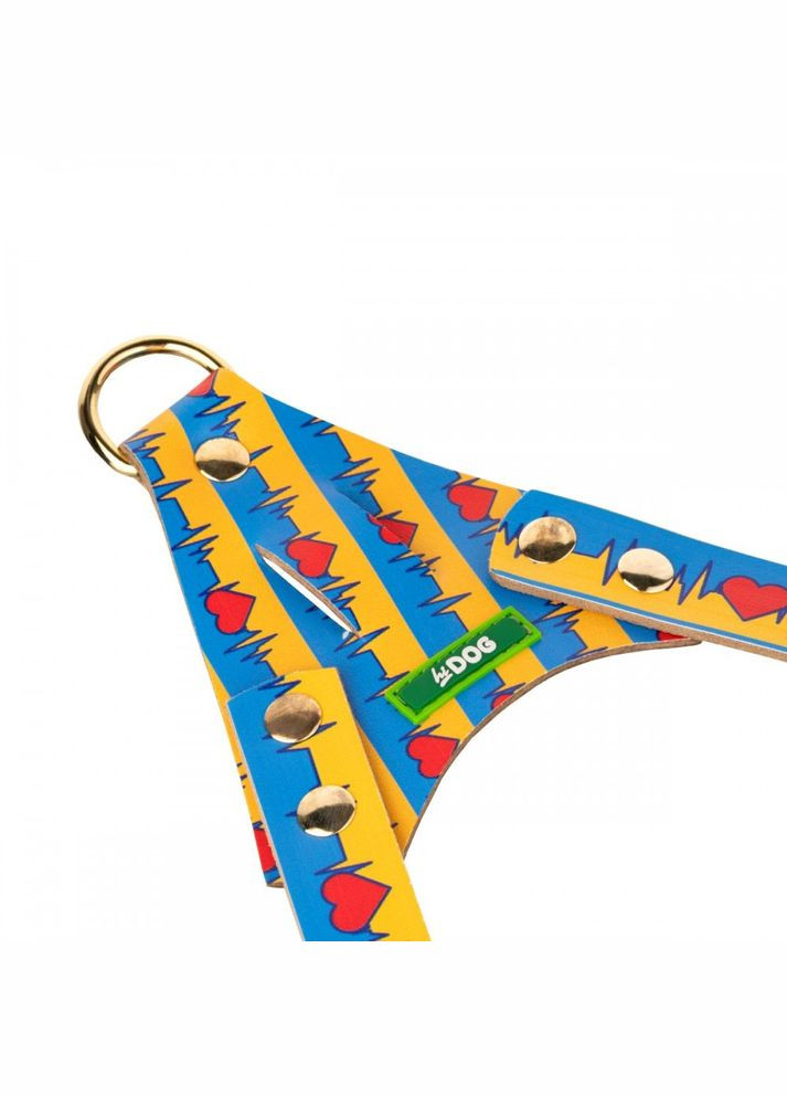 Шлей шкіряний "Життя" S охоплення грудної клітки 44-52 см ширина 15 мм (2100103575011) Hi Dog (320760970)