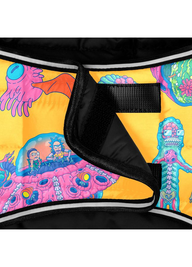 Курточка-накидка для собак Clothes, малюнок "Рік та Морті 3", M, А 37 см, B 52-62 см, С 36-47 см WAUDOG (363197032)