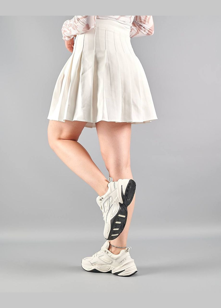 Бежевые демисезонные кроссовки женские m2k tekno beige, вьетнам Nike M2K Tecno