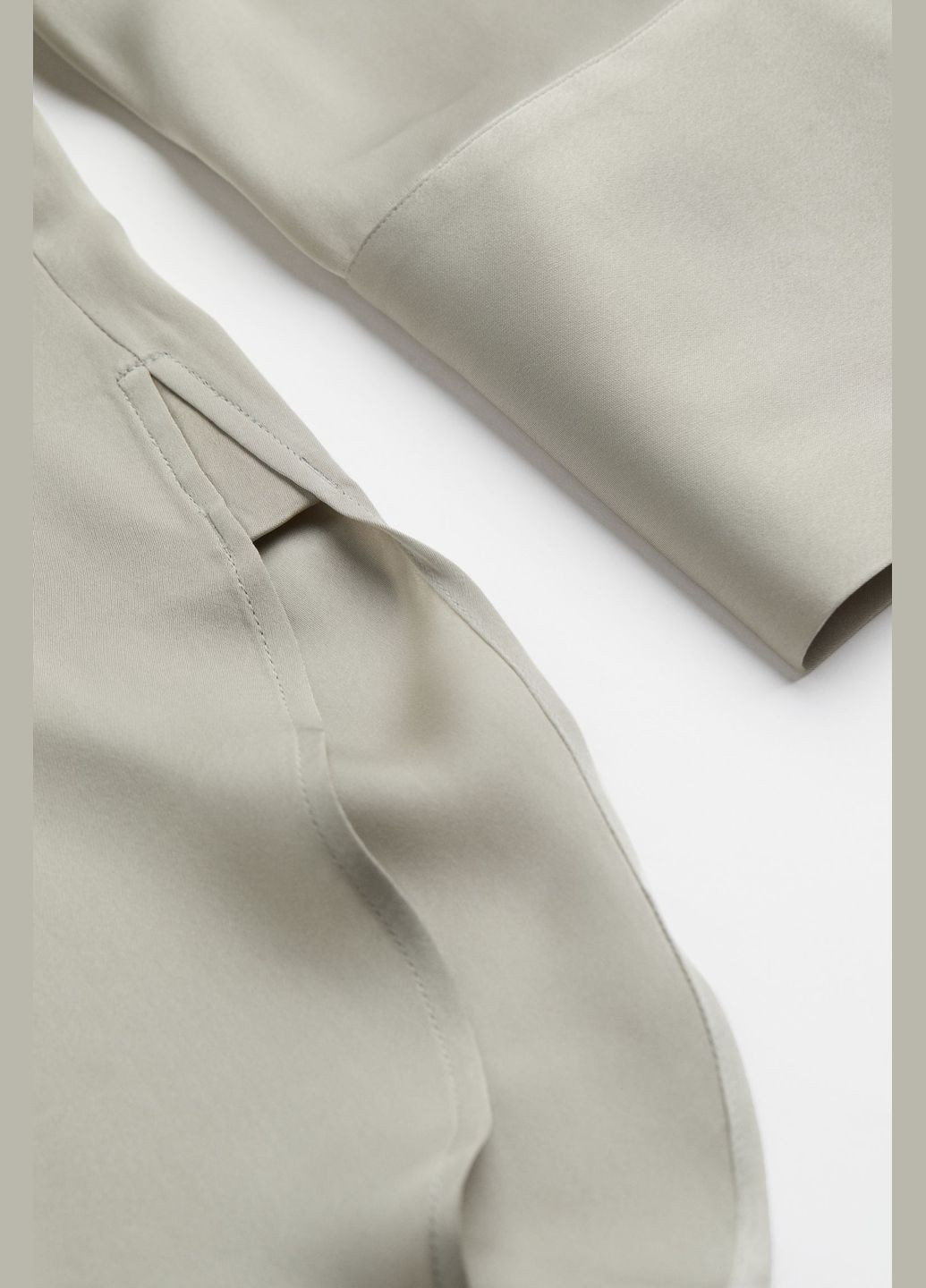 Сіро-бежева повсякденний плаття сорочка H&M однотонна