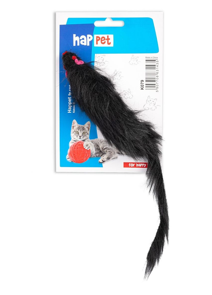 Іграшка для котів довга мишка, 14см Happet (353688409)