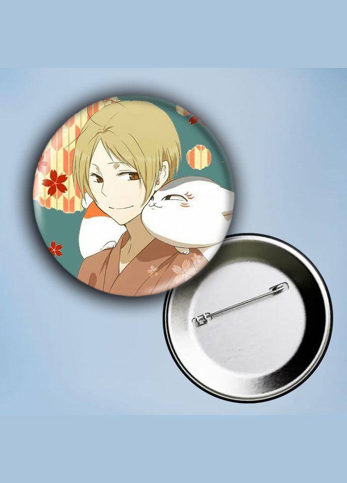 Значок на булавці Аніме Зошит дружби Нацуме #1 металевий 56 мм No Brand (304508409)