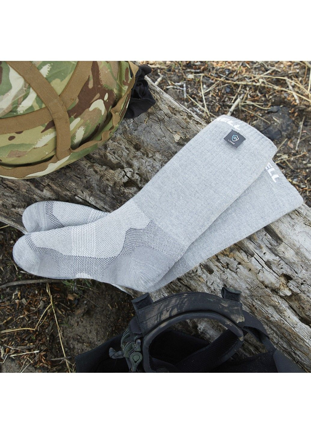 Шкарпетки водонепроникні Dexshell Terrain Walking (Сірі) XL (47-49) No Brand (332636532)