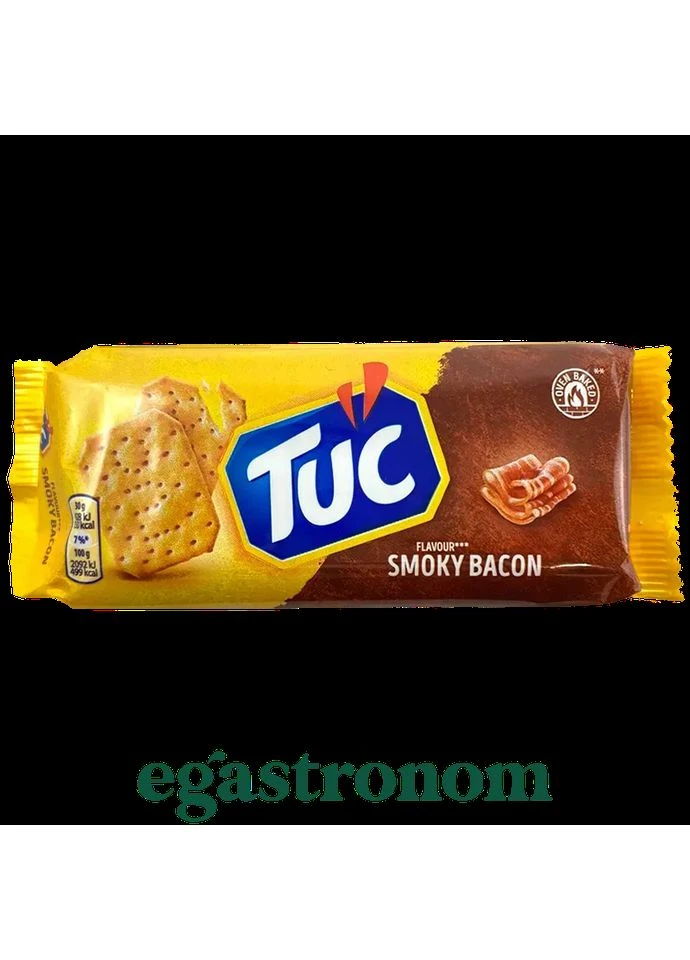 Крекер копченый бекон Тук Tuc smoky bacon 100г 24шт/ящ No Brand (389445176)