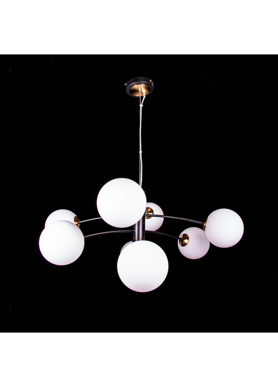 Підвісна люстра в стилі лофт на 8 лампочок 2777/8/CB/copper/white ball No Brand (352230362)