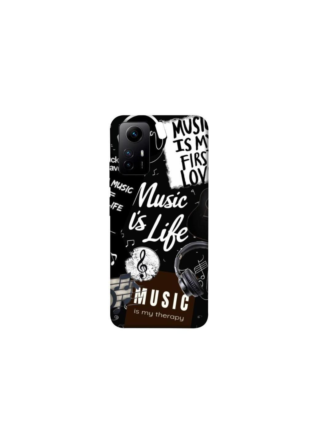 Чехол на Xiaomi Redmi Note 12S Music is Life Frontalka (363903391)