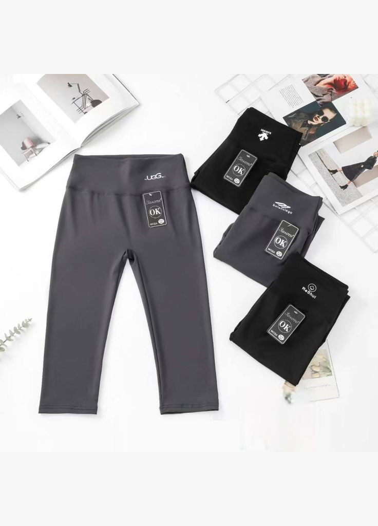 Бриджі спортивні жіночі облягаючі A749 18770 4XL чорні Fashion (336873732)