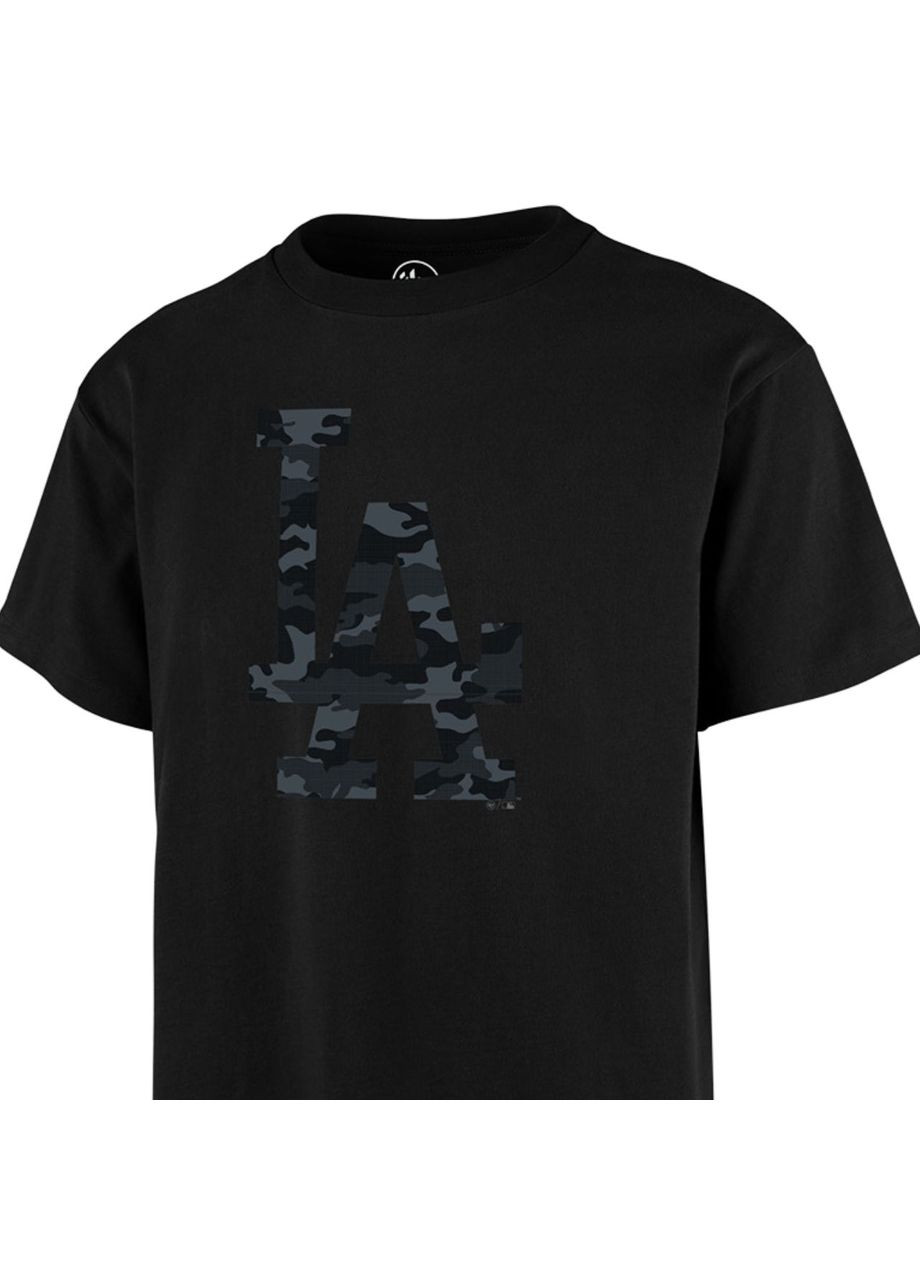 Черная мужская футболка mb los angeles dodgers 608510jk-fs 47 Brand