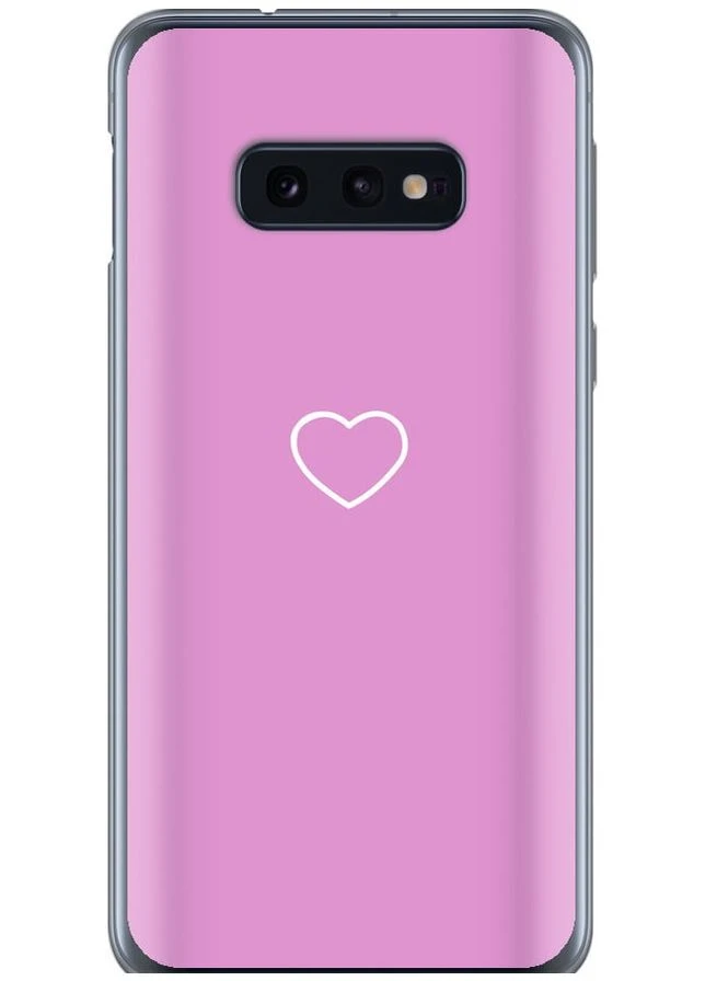 Силіконовий чохол 'Серце 2' для Endorphone Samsung Galaxy S10e (329189365)