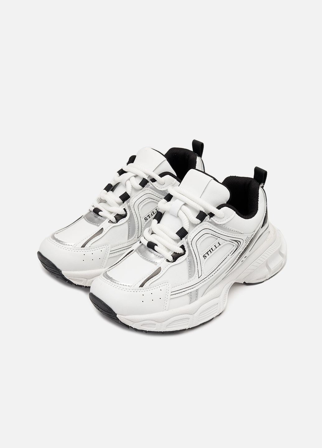 Женские кроссовки на платформе цвет белый ЦБ-00264169 Stilli белые демисезоны (308211387)