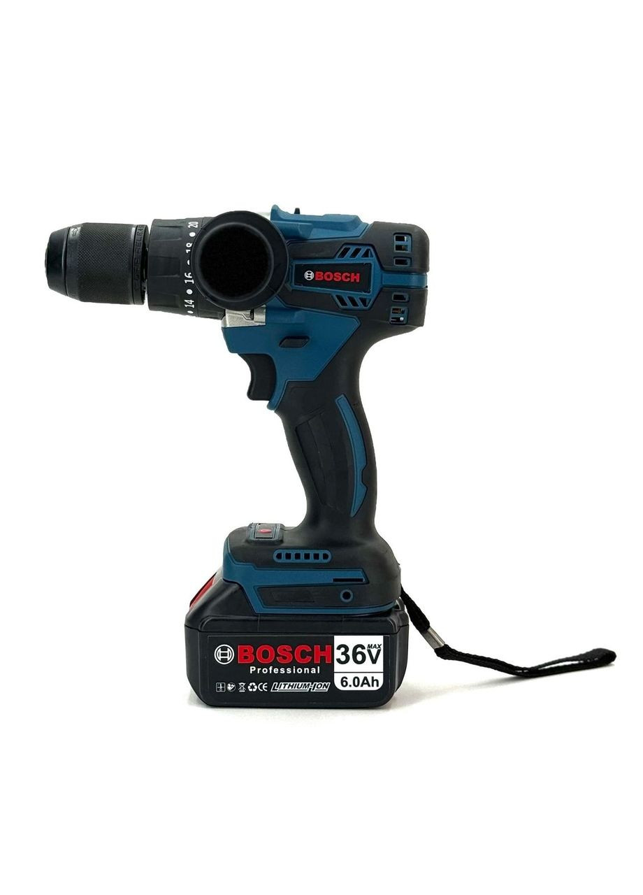 Мощный БЕСЩЕТКОВЫЙ ударный шуруповерт GSB 36-2LI (36V 6.0AH) Шуруповерт аккумуляторный беспроводной БОШ Bosch (368682177)