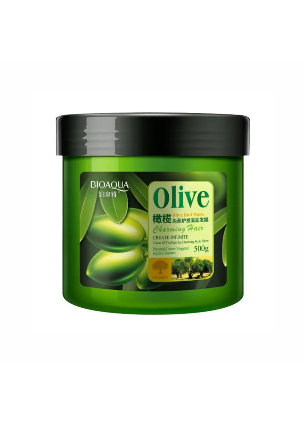 Маска для волосся з екстрактом оливкової олії Olive Hair Mask, 500 мл Bioaqua (289352255)