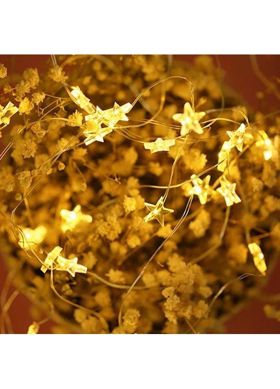 Гірлянда дріт "Зірки" 5м на батарейках No Brand (368703206)