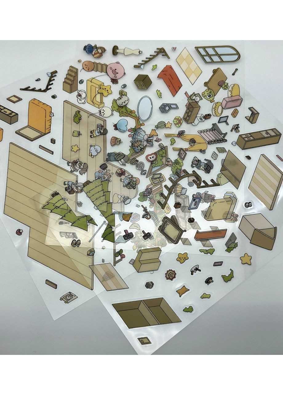 Двухуровневый большой румбокс – наклейки, антистресс, творчество "Идеальный дом" No Brand (328958133)