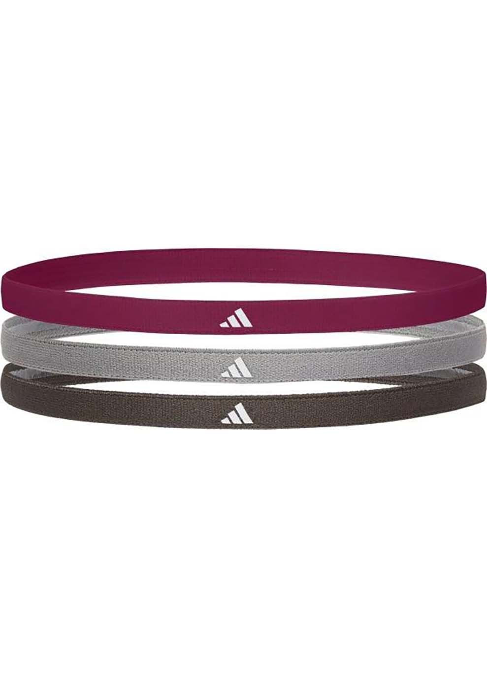 Пов'язки на голову Hairbands 3pk Чорний, Сірий, Бордовий adidas (367599930)