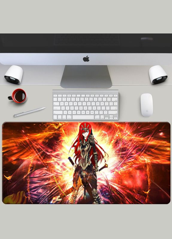 Игровая поверхность для мышки с Аниме принтом "Хвост Феи / Fairy Tail" 800*300*3 мм 0712 No Brand (302372415)