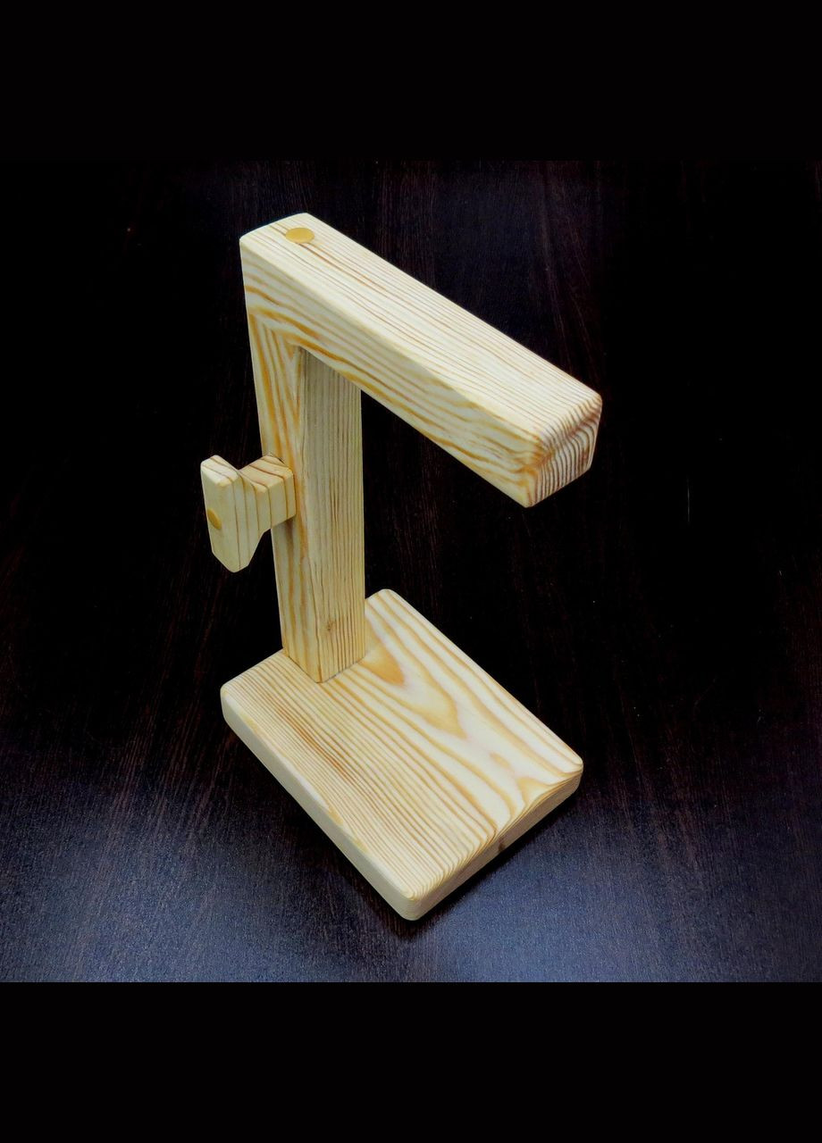 Стойка для наушников из дерева Миллер ваниль (НУП-001702) No Brand (328414925)