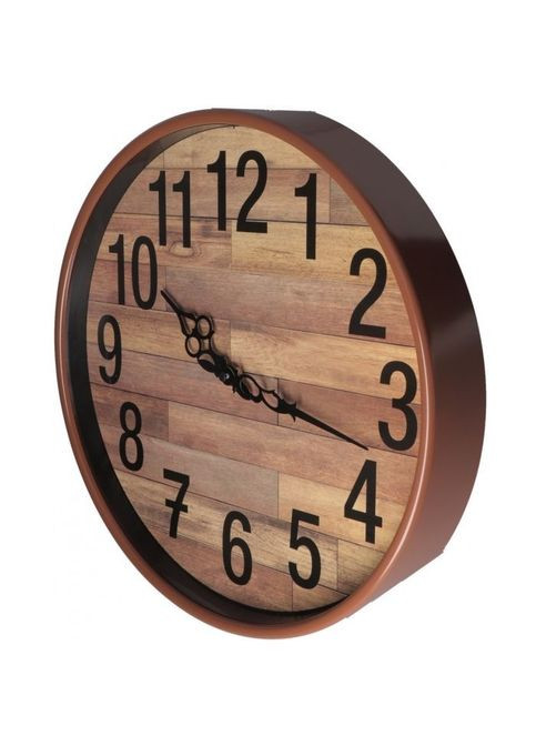 Настенные часы Antique пластиковые, цвет дерева (O52108) Optima Antique пластиковий, колір дерева (356149869)