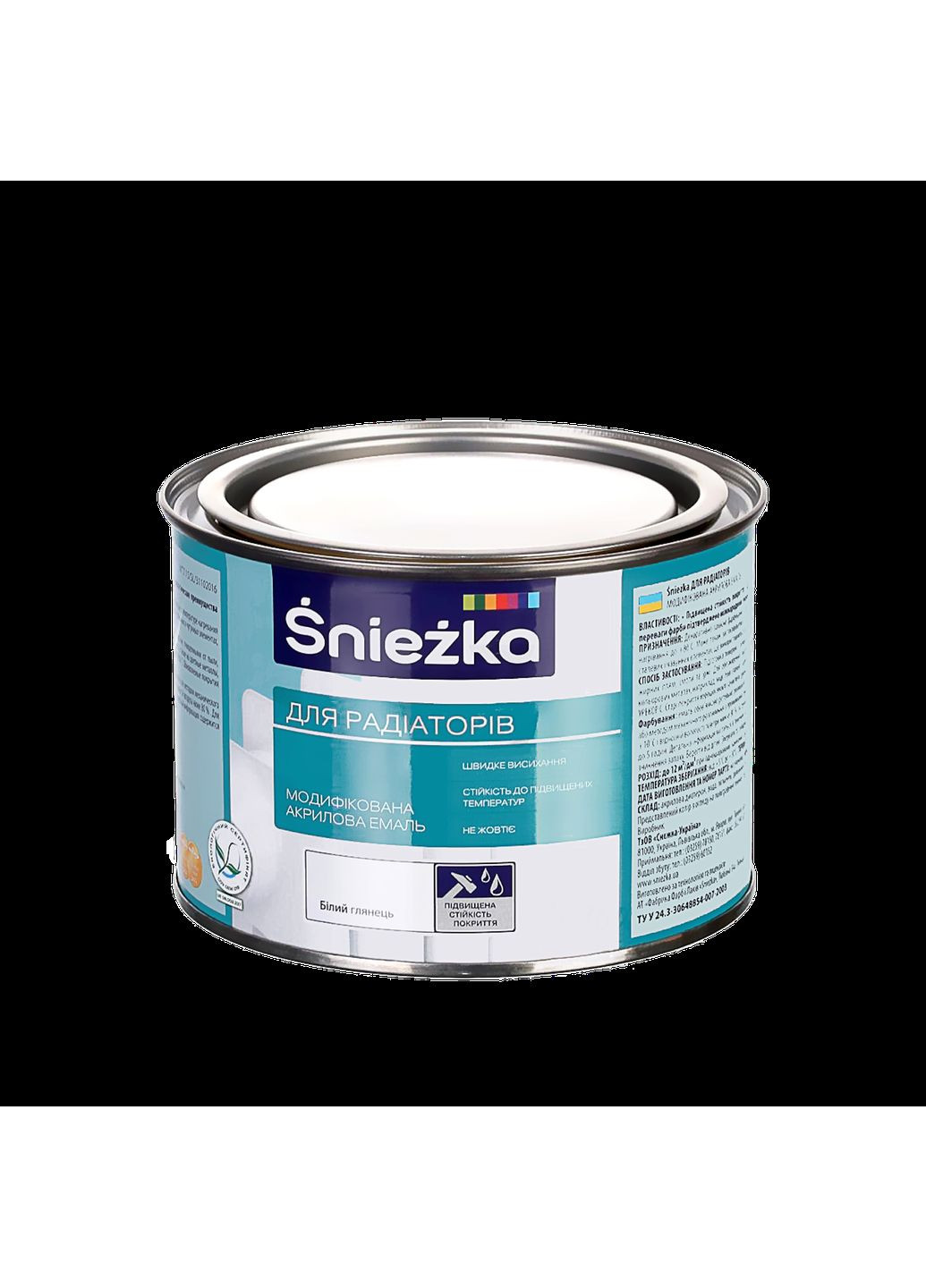 Супер емаль акрилова для радіаторів 0,4л Sniezka 008612 (360971358)