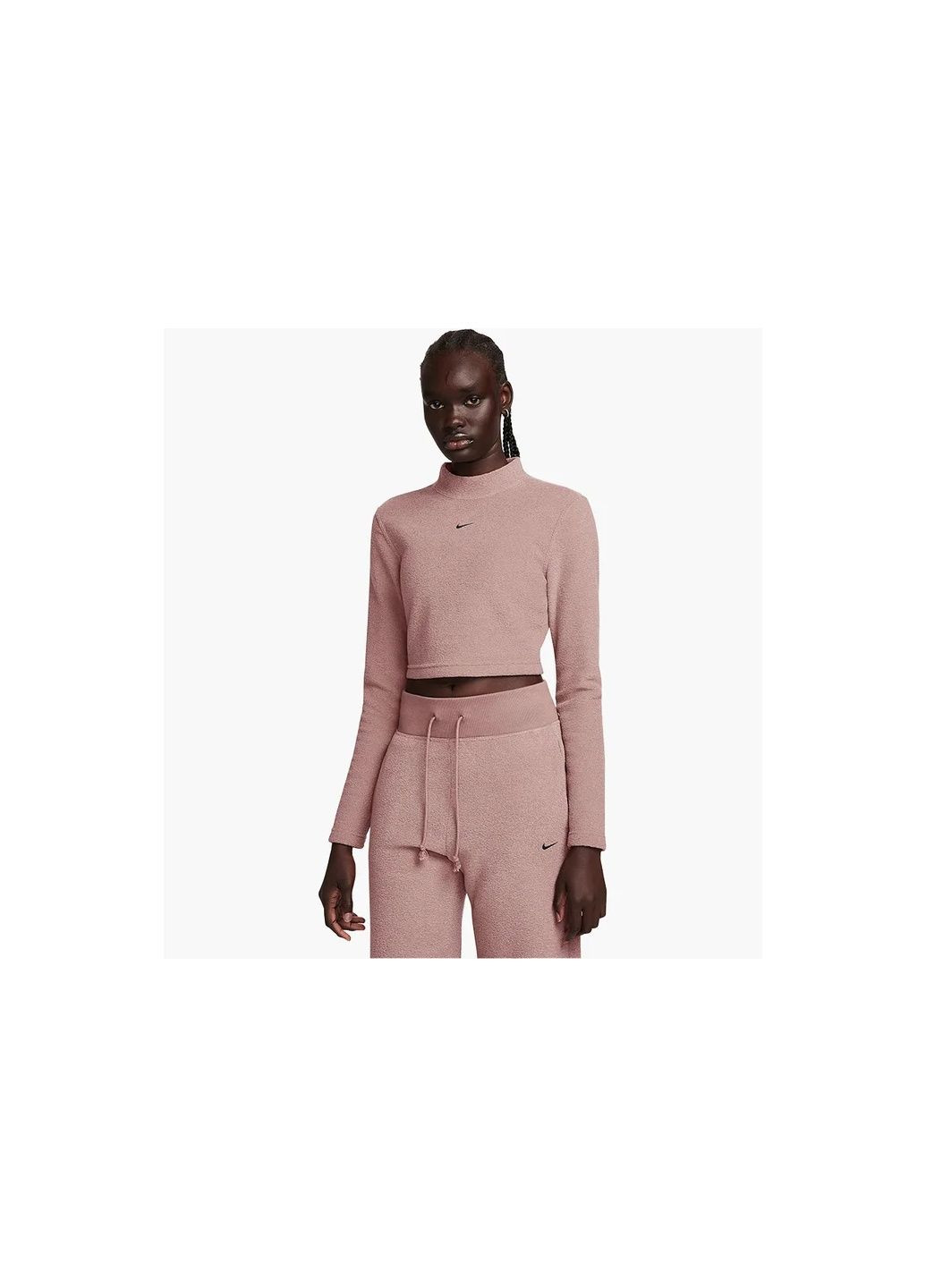 Лонгслів жіночий Sportswear Phoenix Plush Bordo Nike (365961986)