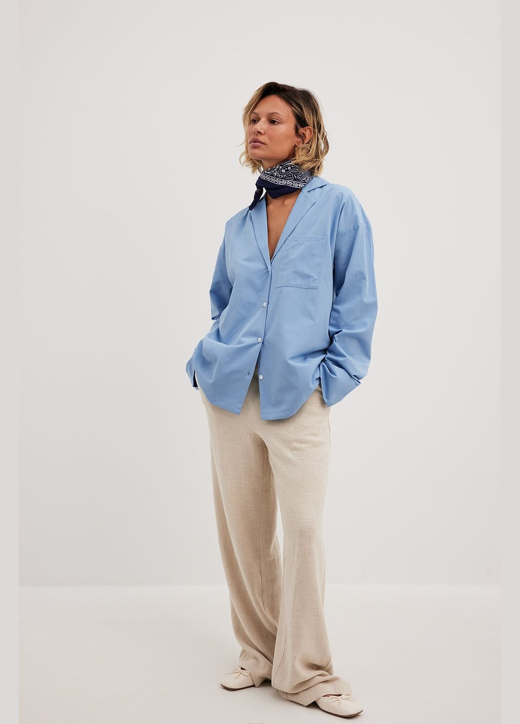 Ночная рубашка,голубой, NA-KD (300346834)