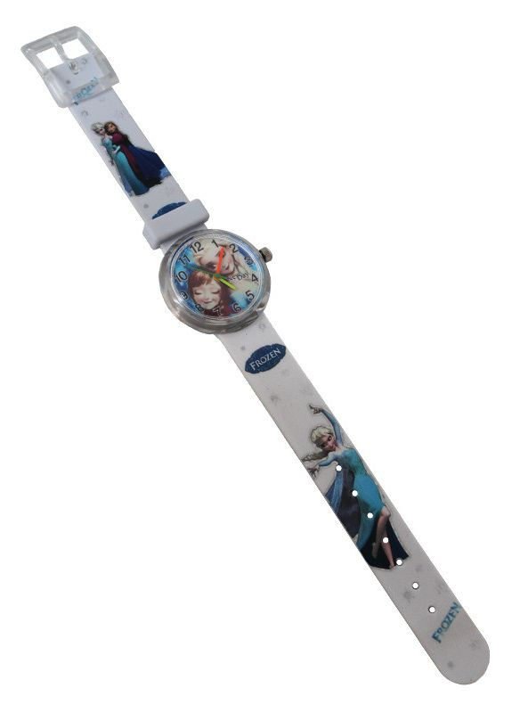 Часы детские наручные белые для девочки Фрозен сине-голубой NEWDAY (362413642)