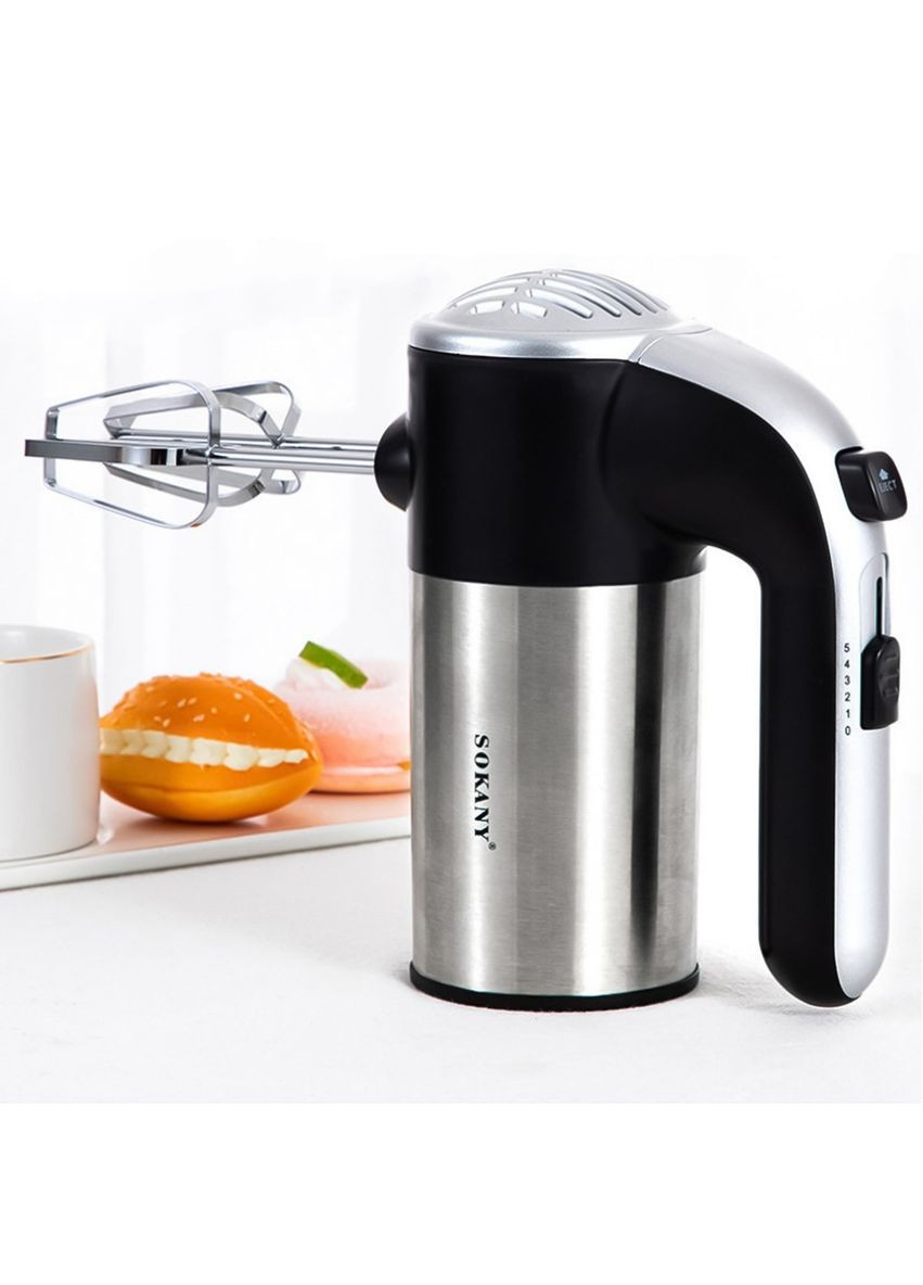 Миксер ручной 5 скоростей, 800 Вт, от сети, LH-952/Электрический миксер/Электромиксер для кухни Sokany (366980076)