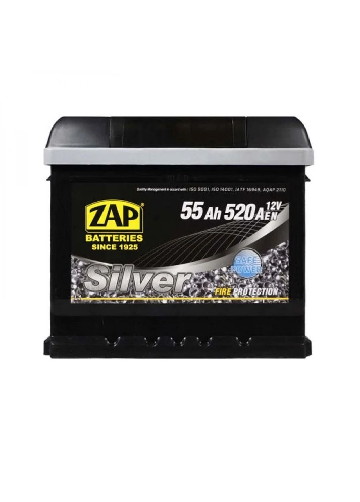 Автомобильный аккумулятор Silver 6СТ-55Ah АзЕ 520A 555 83z ZAP (349805859)