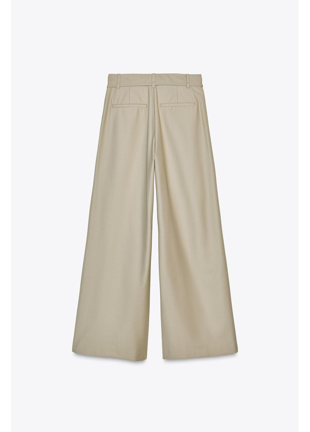 Широкі штани із защіпами та тонким ременем Zara (352767226)