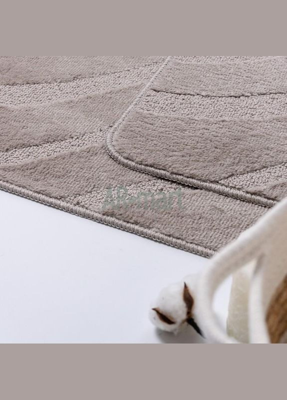 Набор ковриков в ванную комнату Symphony Sandy Grey 60х100 и 60х50 см песочно-серый Confetti (339619208)