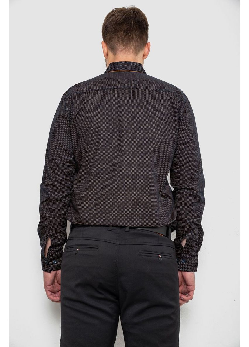 Сорочка чоловіча з принтом, колір чорний, 214R3092 Ager (344587182)