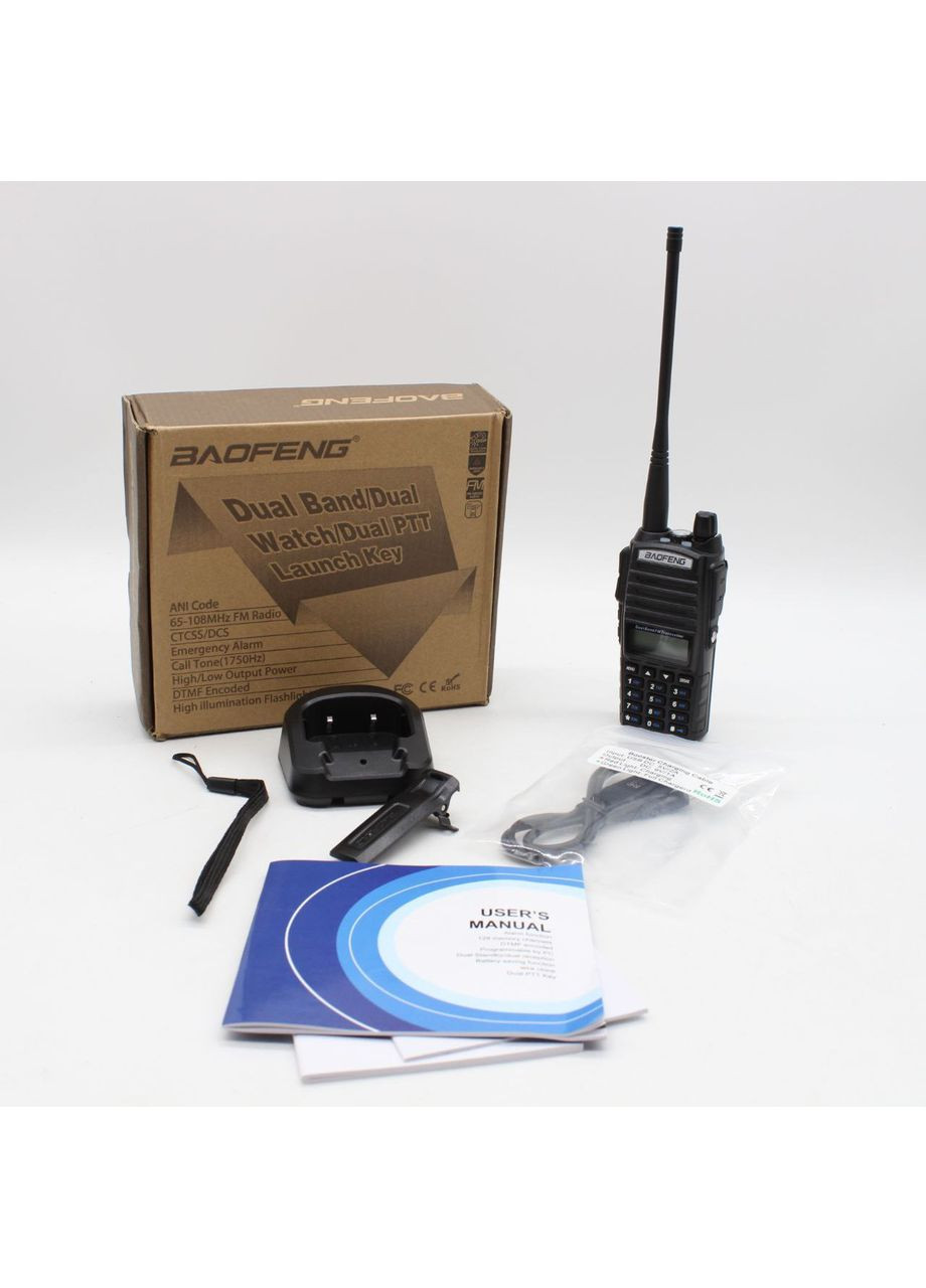 Рация UV-82 до 10 км (5W, 2000 мАч)/ Портативная радиостанция/Рация баофэнг Baofeng (370255600)