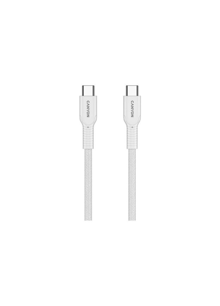 Дата кабеля USB-C to USB-C 1.0m OnWire 60CL C-C 60W COLOR Braided 1m White (m469331) Canyon USB-C to USB-C 1.0m OnWire 60CL C-C 60W COLOR Brai (367068227)