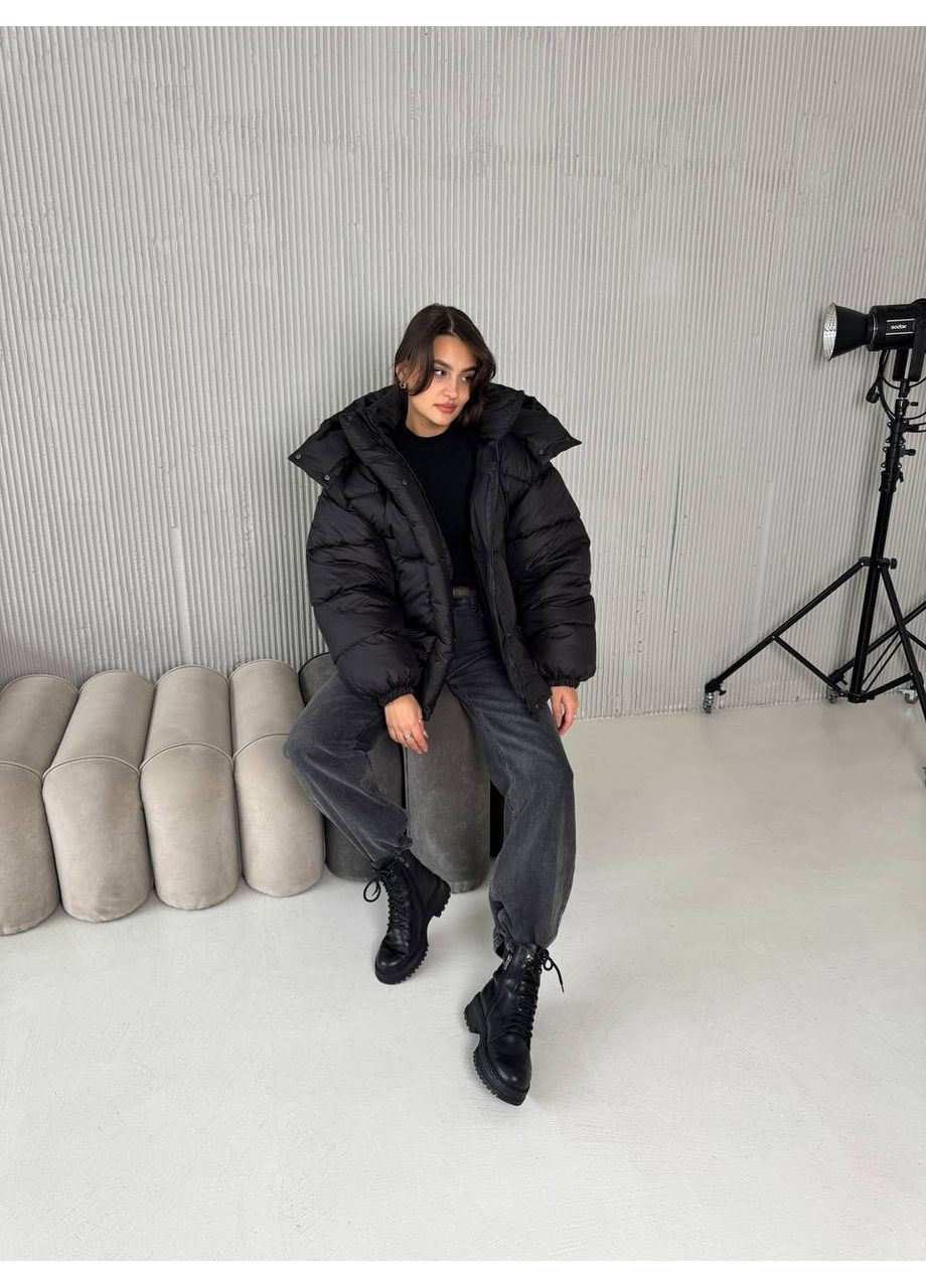 Черный зимний Пуховик Vakko