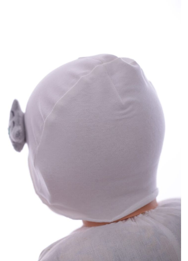 Шапка детская трикотажная с котиком серый 3м+ (38860) BABYKROHA (323469217)