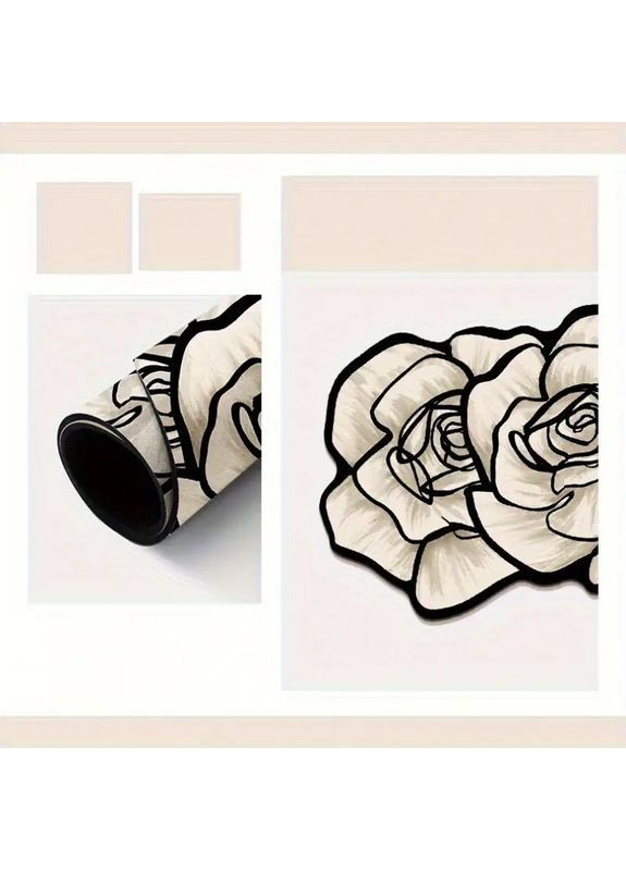 Коврик влагопоглощающий нескользящий No Brand фігурний 40/100 (363188085)