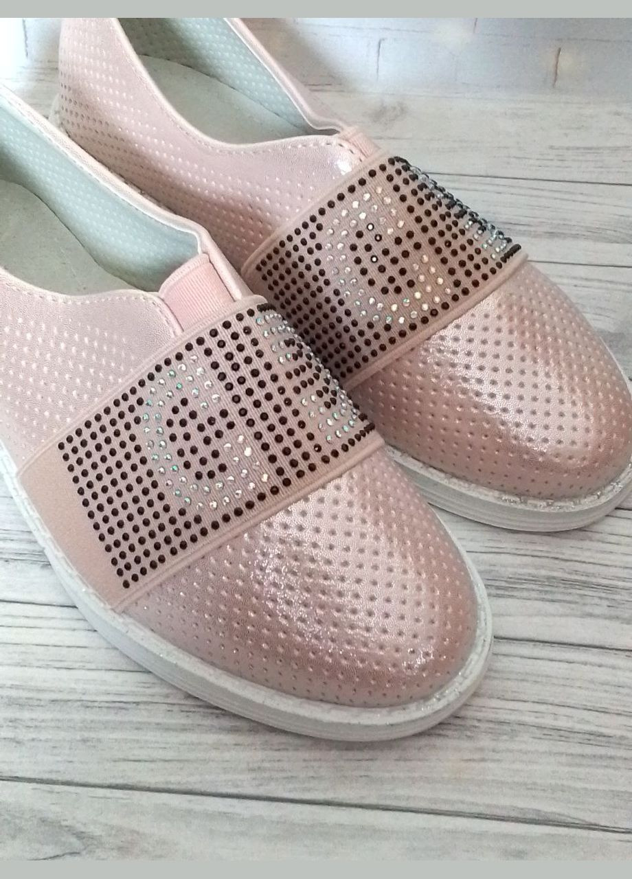 Туфлі для дівчаток з перфорацією світло-рожевого кольору Lilin Shoes (322318852)