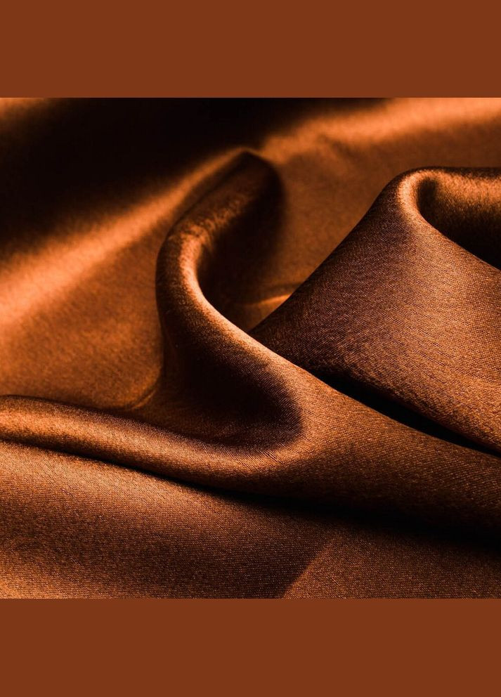 Ткань костюмная креп-сатин коричневый IDEIA (284419351)