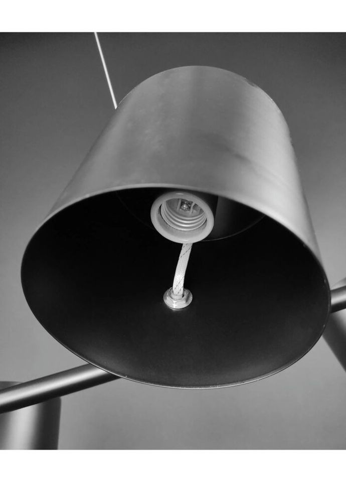 Люстра підвісна на 5 лампочок 27690 Чорний 25-150х40х101 см. Sunnysky (335975229)