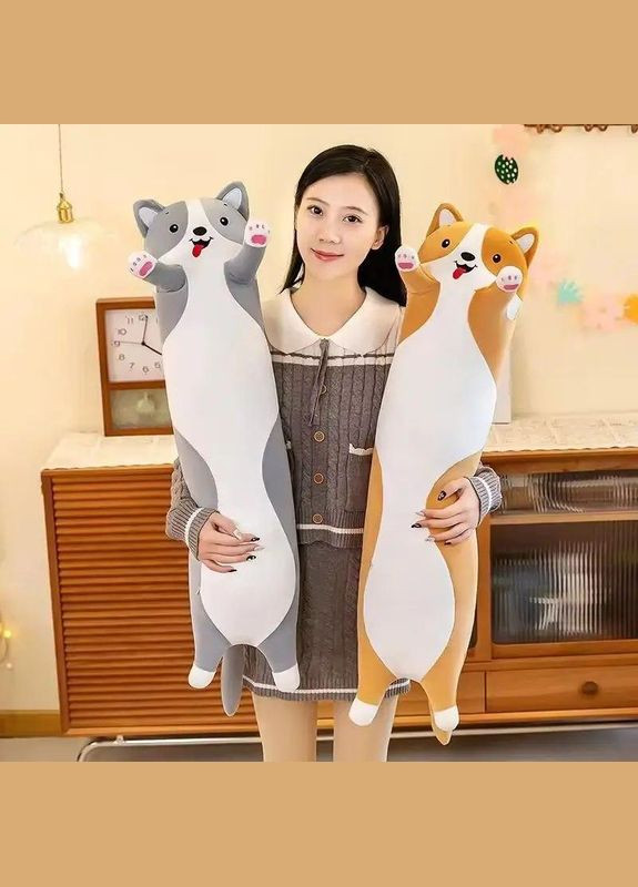 М'яка плюшева іграшка із серії Пес батон, Рудий собака 130 см КІМ (303137219)