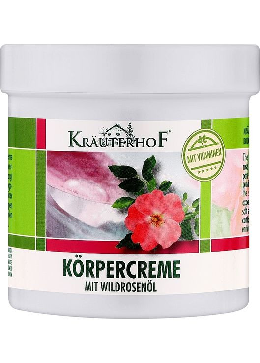 Крем для тіла з маслом дикої троянди Body Cream 250ml (280379-31339164) Krauterhof (368667713)