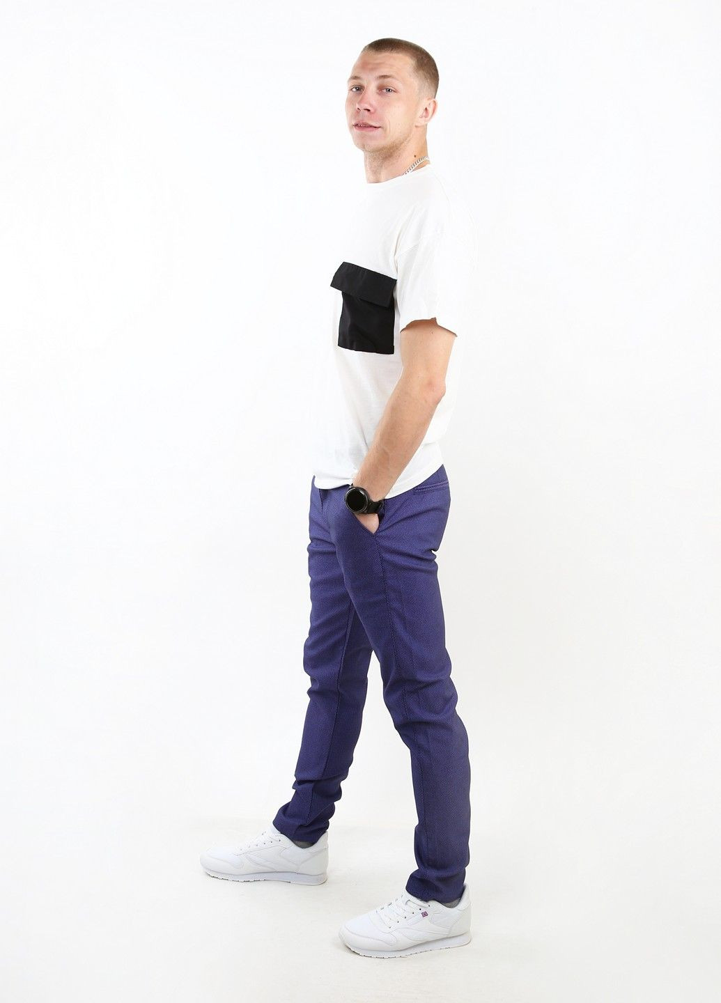 Синие демисезонные брюки Mtp