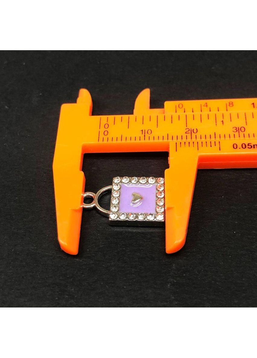 Подвеска "Замочек сиреневый" 11х17 мм, цвет. Plus-plus (352749982)