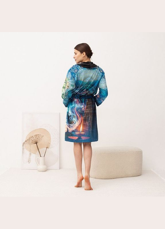 Халат женский из плюшевого велюра эксклюзивный Bharata 18351 L-XL FlexDress (336767095)