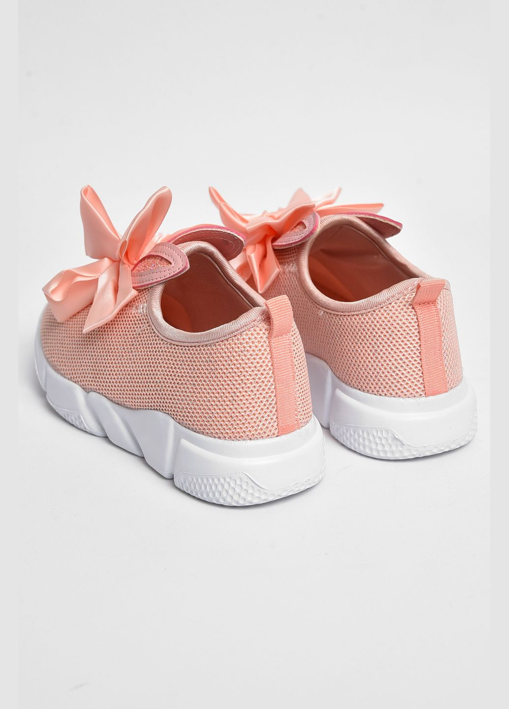 Розовые демисезонные кроссовки детские текстильные розового цвета Let's Shop