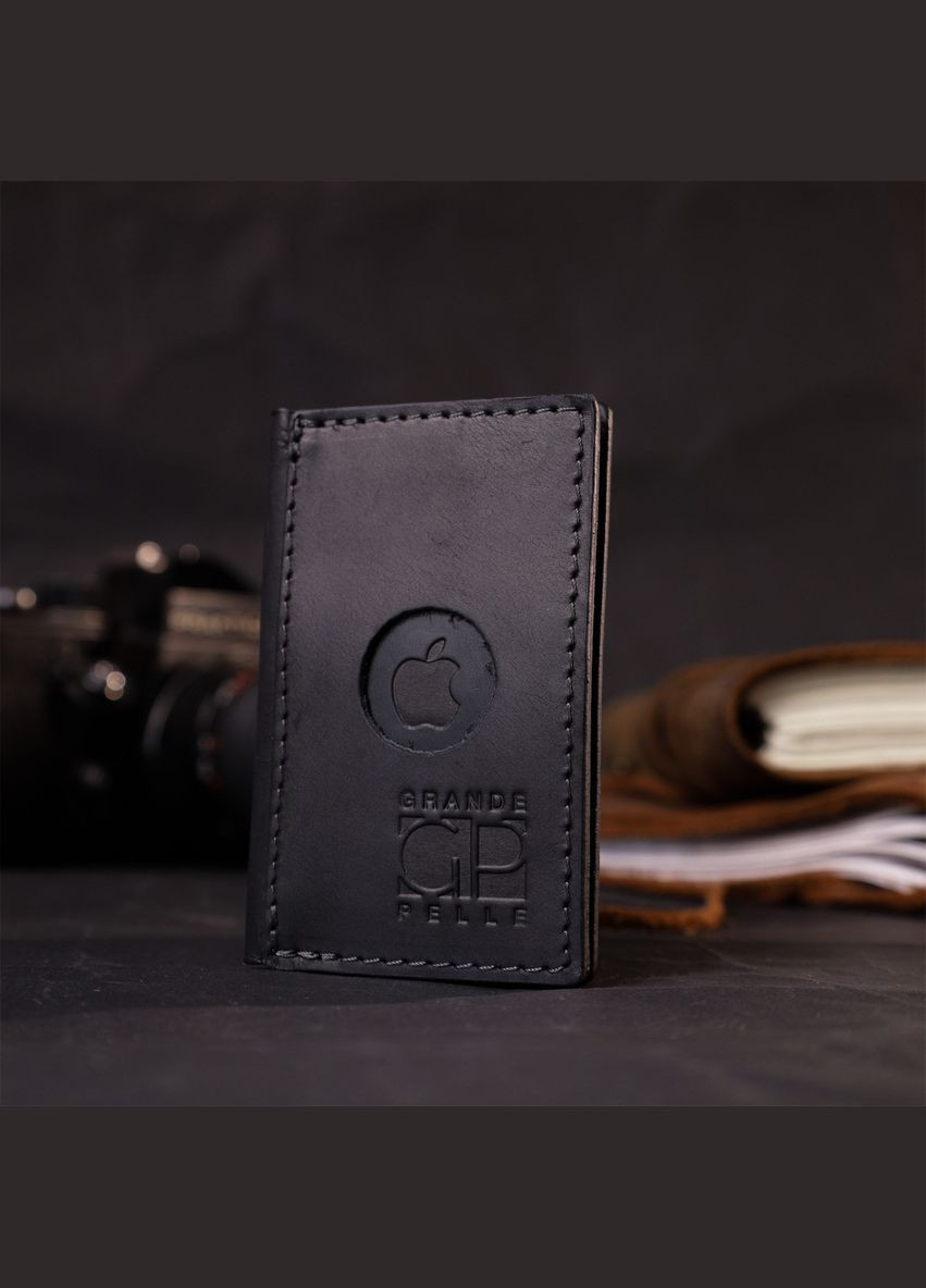 Надежный картхолдер с держателем для Apple AirTag из натуральной кожи 11605 Grande Pelle (362418272)