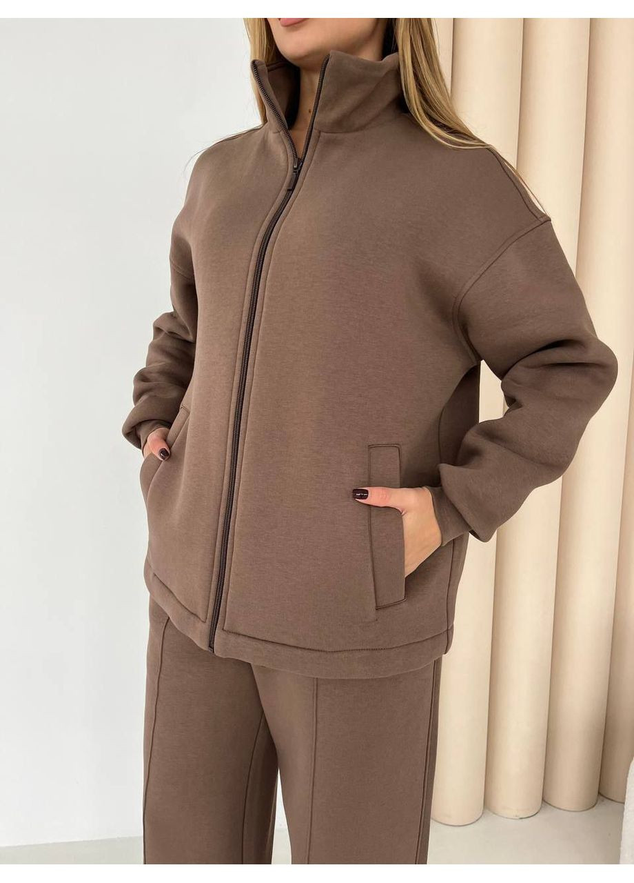Костюм худые горло стойка флис молочный шоколад Verena Design (360861193)