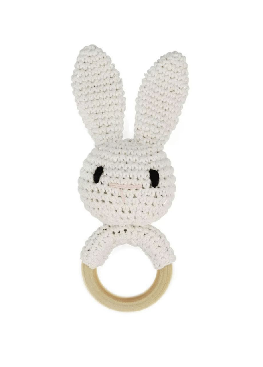 Грызунок-погремушка вязаная Зайка (ручная работа) Mommy Bag (371809924)